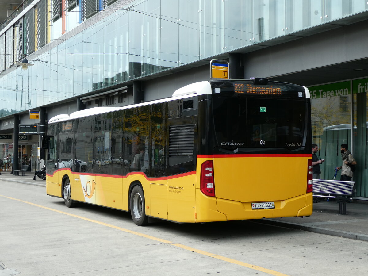 (228'484) - Rattin, Schlatt - TG 228'551 - Mercedes am 27. September 2021 beim Bahnhof Frauenfeld