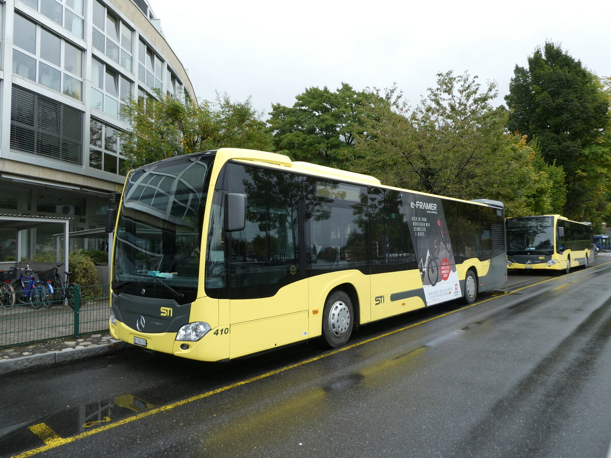 (228'732) - STI Thun - Nr. 410/BE 866'410 - Mercedes am 4. Oktober 2021 bei der Schifflndte Thun