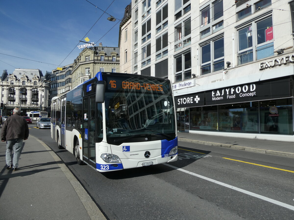 (228'874) - TL Lausanne - Nr. 323/VD 196'532 - Mercedes am 11. Oktober 2021 in Lausanne, Bel-Air