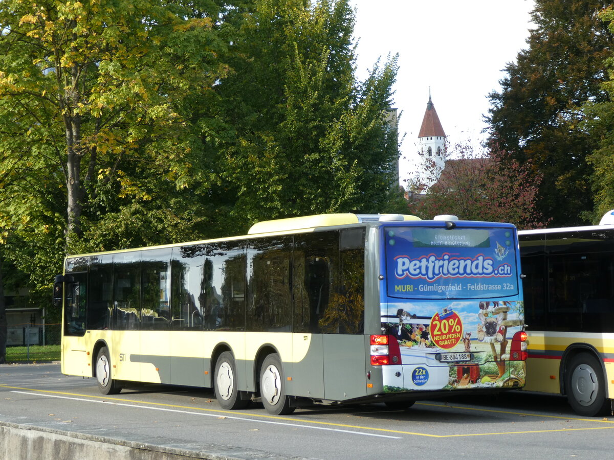 (229'123) - STI Thun - Nr. 188/BE 804'188 - MAN am 13. Oktober 2021 bei der Schifflndte Thun