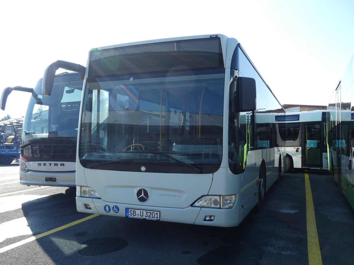 (229'819) - Aus Deutschland: Harzbus, Saarbrcken - SB-U 3201 - Mercedes (ex DRB Ingoldstadt) am 24. Oktober 2021 in Kerzers, Interbus