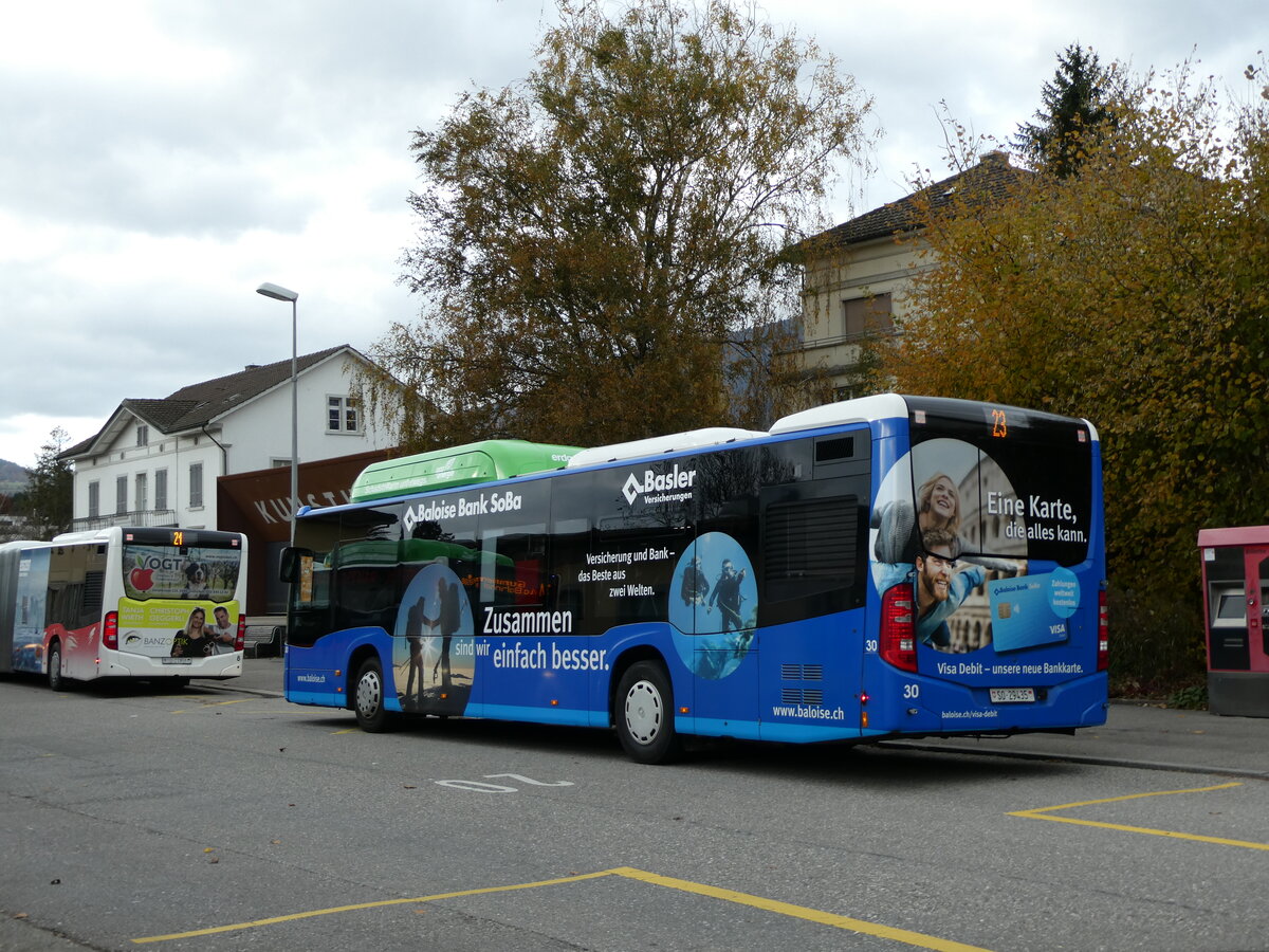 (230'168) - BGU Grenchen - Nr. 30/SO 29'435 - Mercedes am 8. November 2021 beim Bahnhof Grenchen Sd