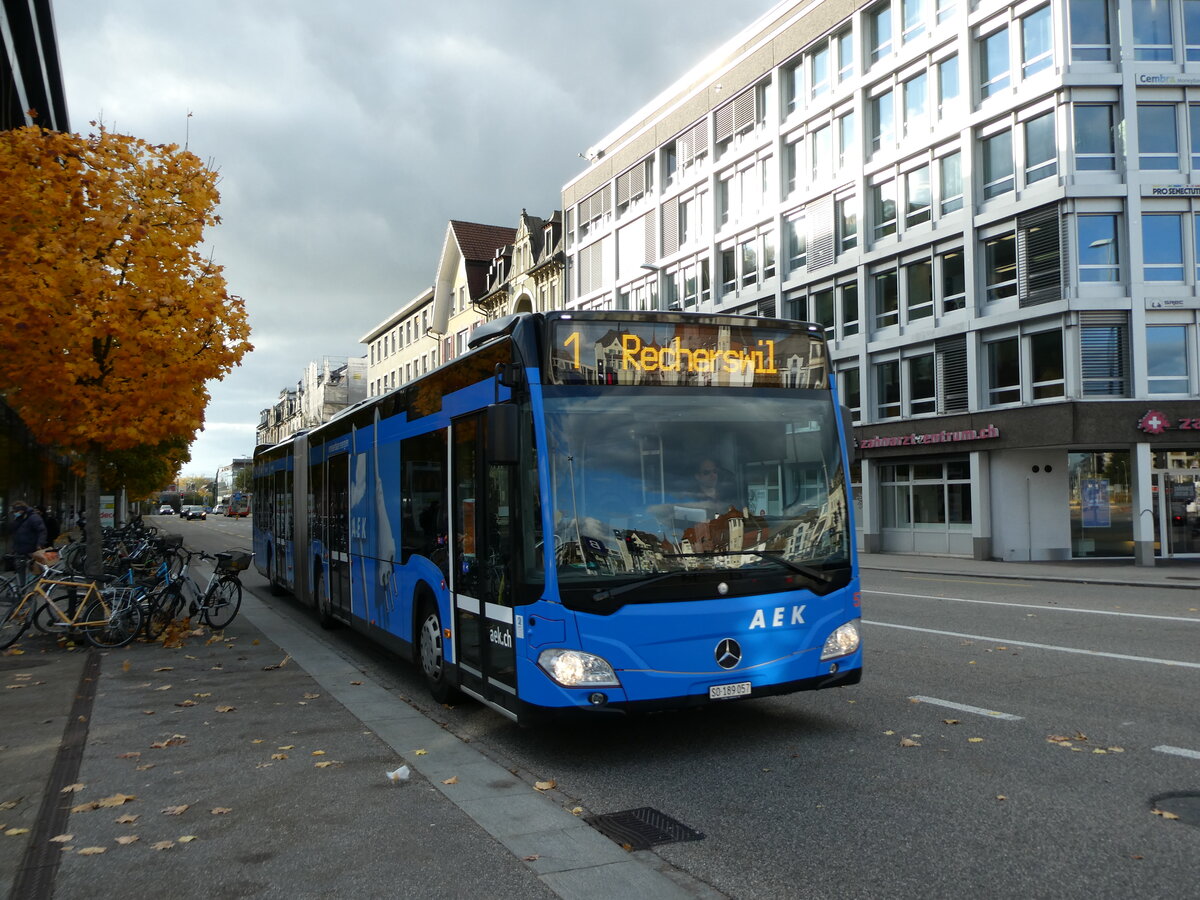 (230'191) - BSU Solothurn - Nr. 57/SO 189'057 - Mercedes am 8. November 2021 beim Hauptbahnhof Solothurn