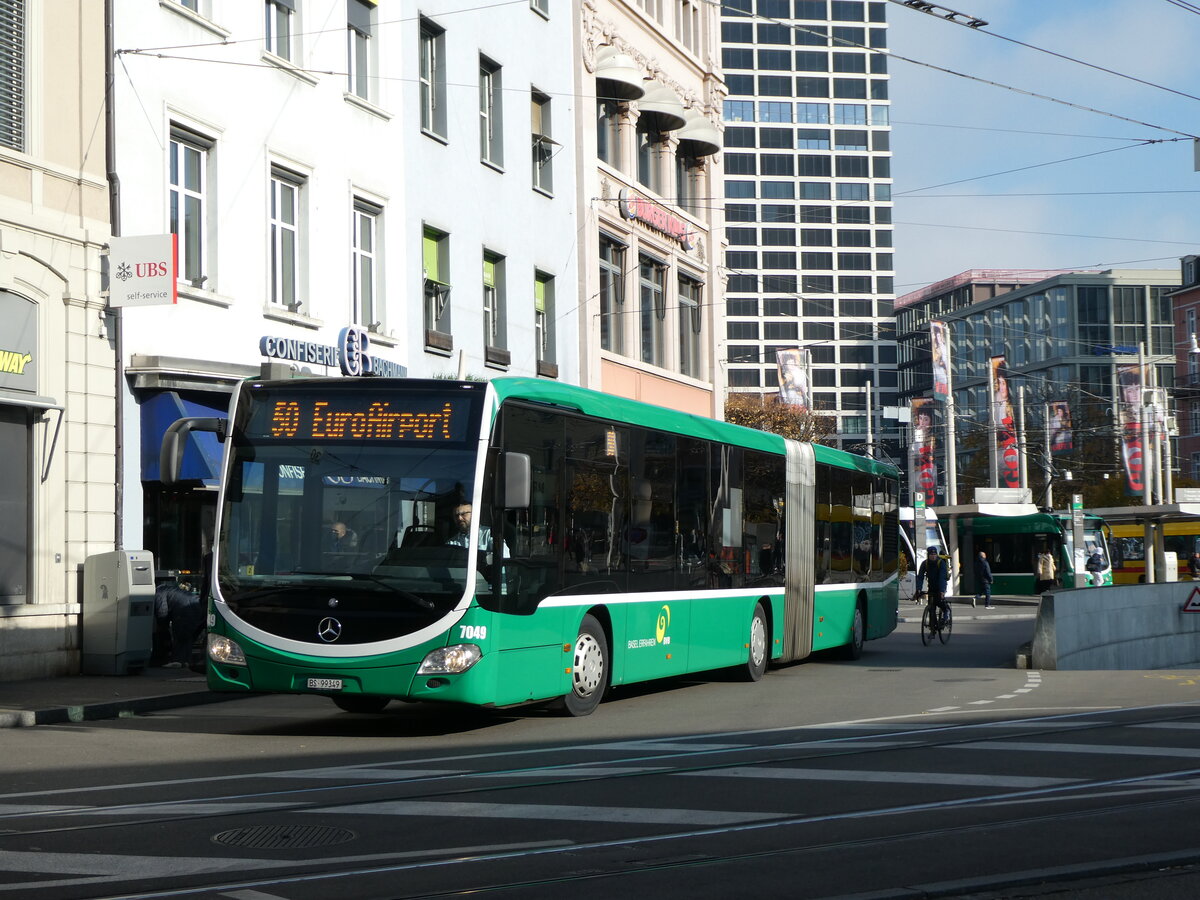 (230'226) - BVB Basel - Nr. 7049/BS 99'349 - Mercedes am 9. November 2021 beim Bahnhof Basel