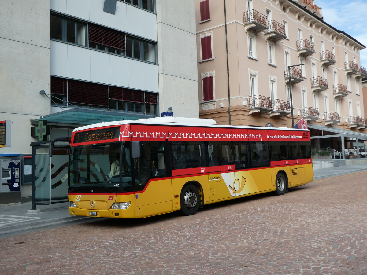 (230'409) - AutoPodstale Ticino - TI 228'013 - Mercedes am 10. November 2021 beim Bahnhof Bellinzona