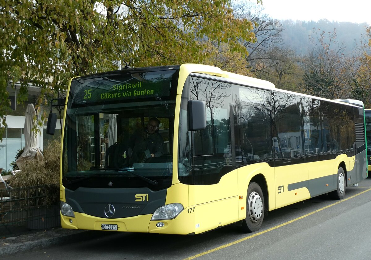 (230'467) - STI Thun - Nr. 177/BE 752'177 - Mercedes am 11. November 2021 bei der Schifflndte Thun