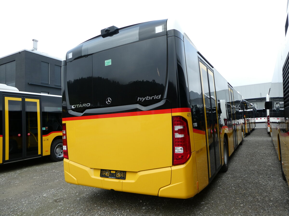 (230'789) - Steiger, Schlatt - Nr. 419 - Mercedes am 21. November 2021 in Winterthur, EvoBus