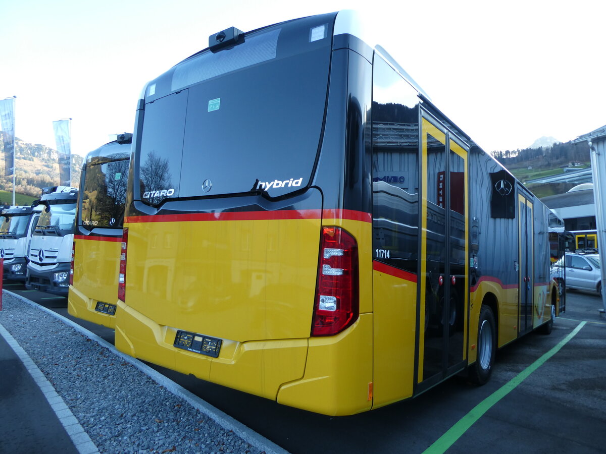 (230'887) - PostAuto Nordschweiz - PID 11'714 - Mercedes am 21. November 2021 in Nesslau, Altherr