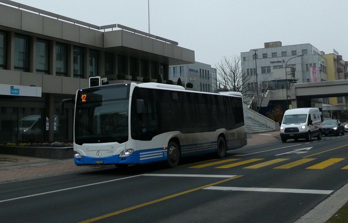 (231'334) - Aus der Schweiz: RTB Altsttten - Nr. 78/SG 138'232 - Mercedes am 15. Dezember 2021 in Vaduz, Post