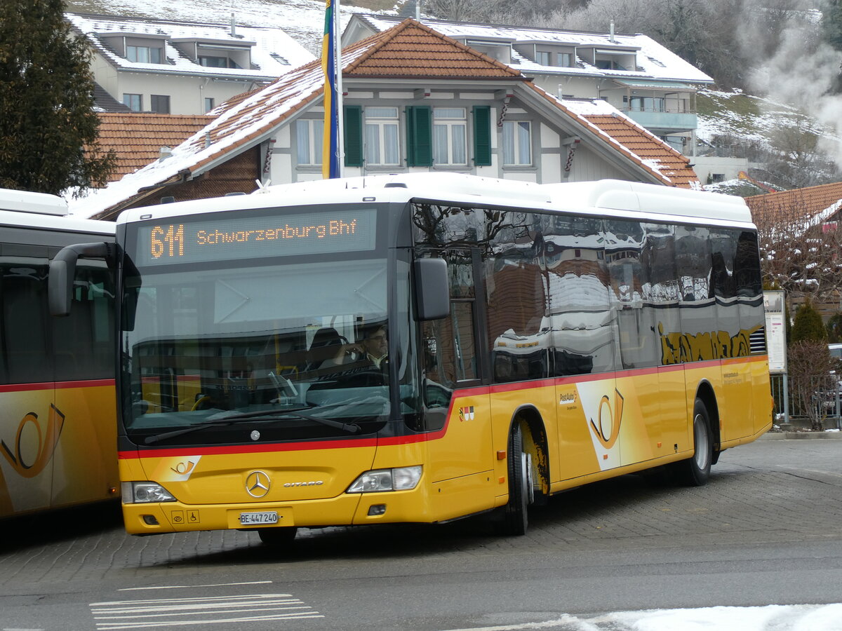 (231'413) - Engeloch, Riggisberg - Nr. 9/BE 447'240 - Mercedes am 17. Dezember 2021 in Riggisberg, Post