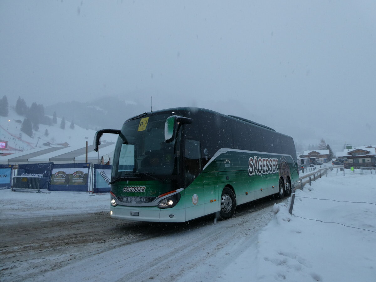 (231'827) - Sgesser, Wintersingen - Nr. 9/BL 20'153 - Setra am 9. Januar 2022 in Adelboden, Weltcup