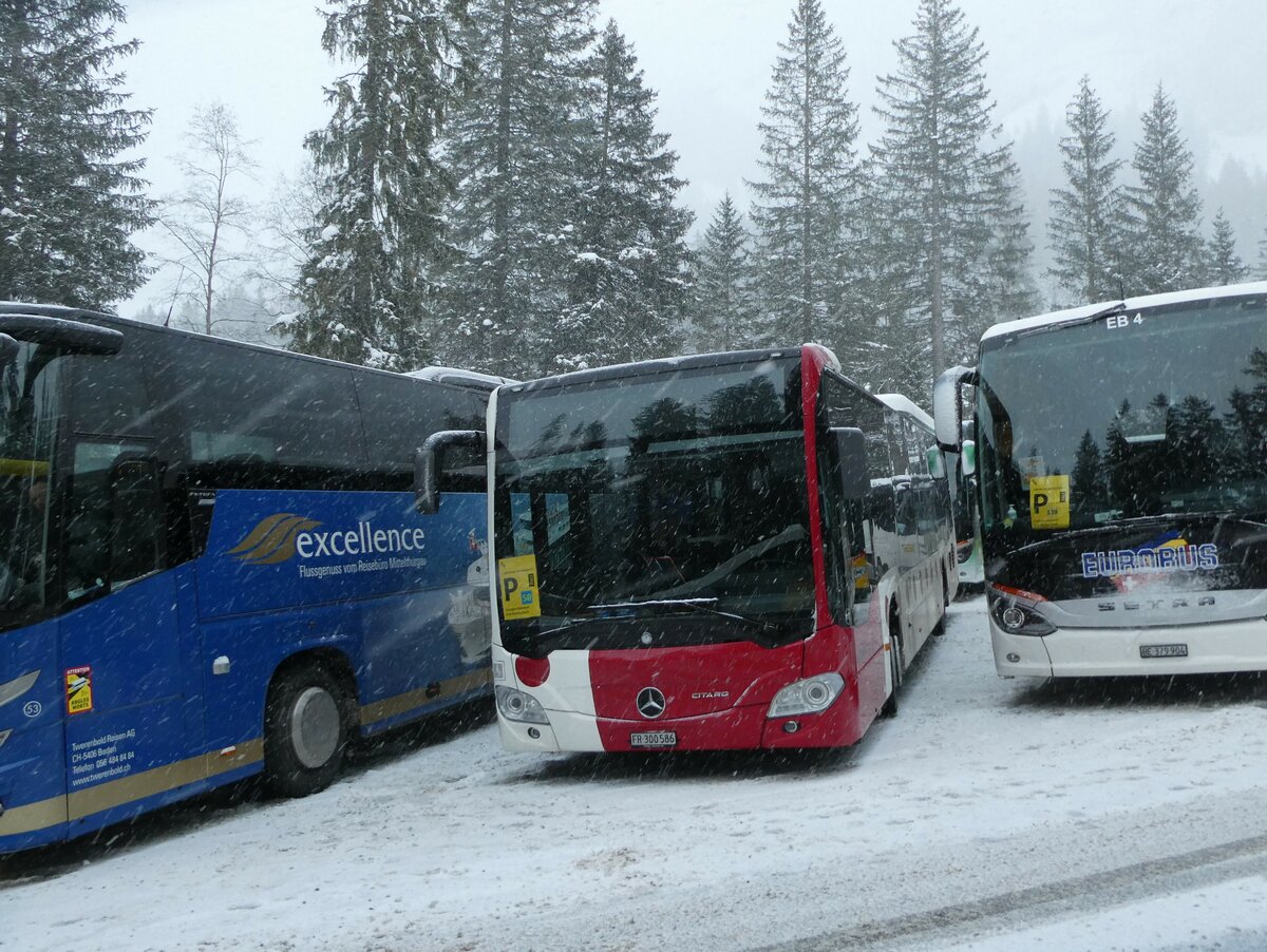 (231'871) - Wieland, Murten - Nr. 117/FR 300'586 - Mercedes am 9. Januar 2022 in Adelboden, Unter dem Birg