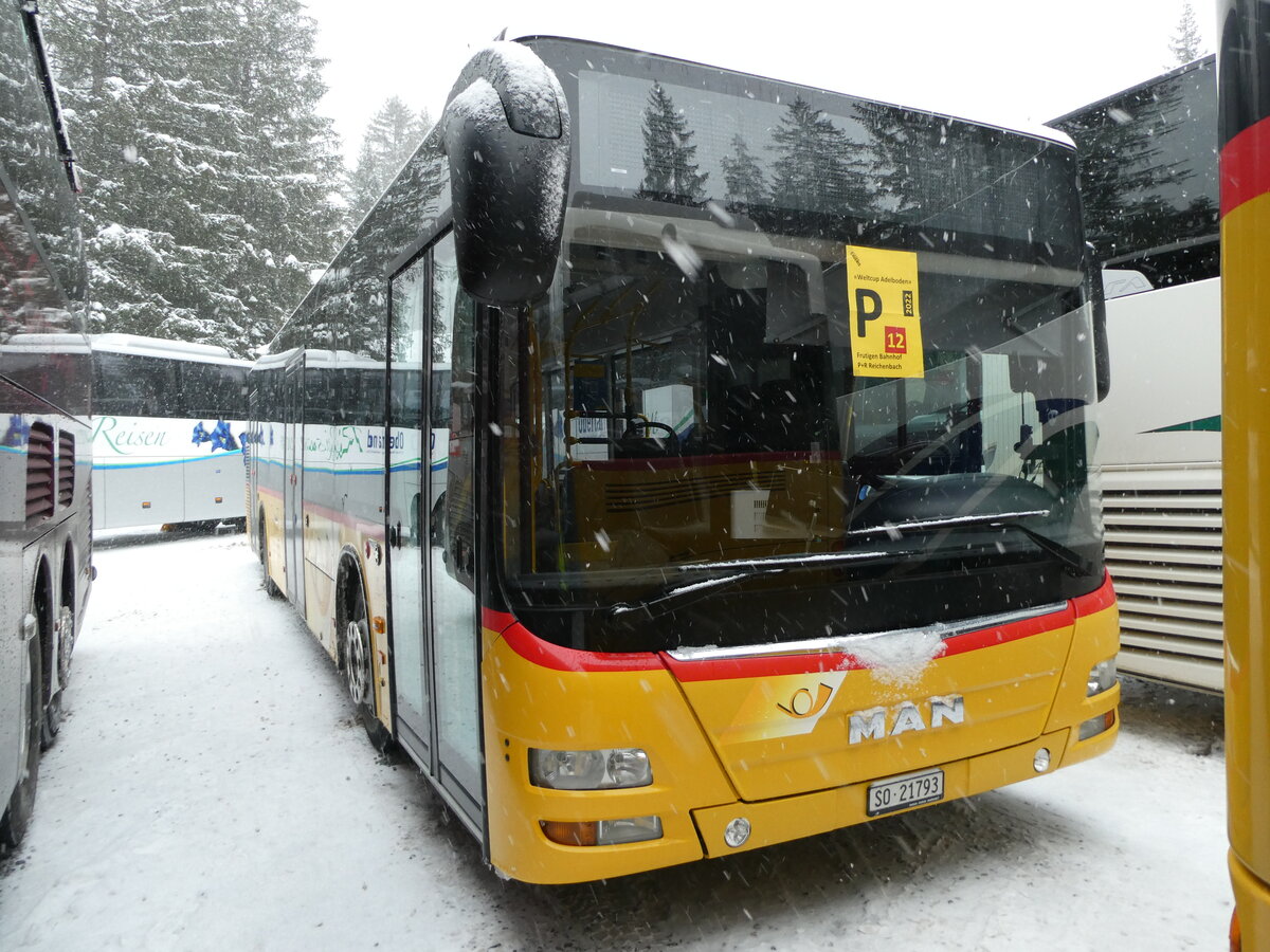 (231'906) - Wyss, Boningen - Nr. 65/SO 21'793 - MAN am 9. Januar 2022 in Adelboden, Unter dem Birg