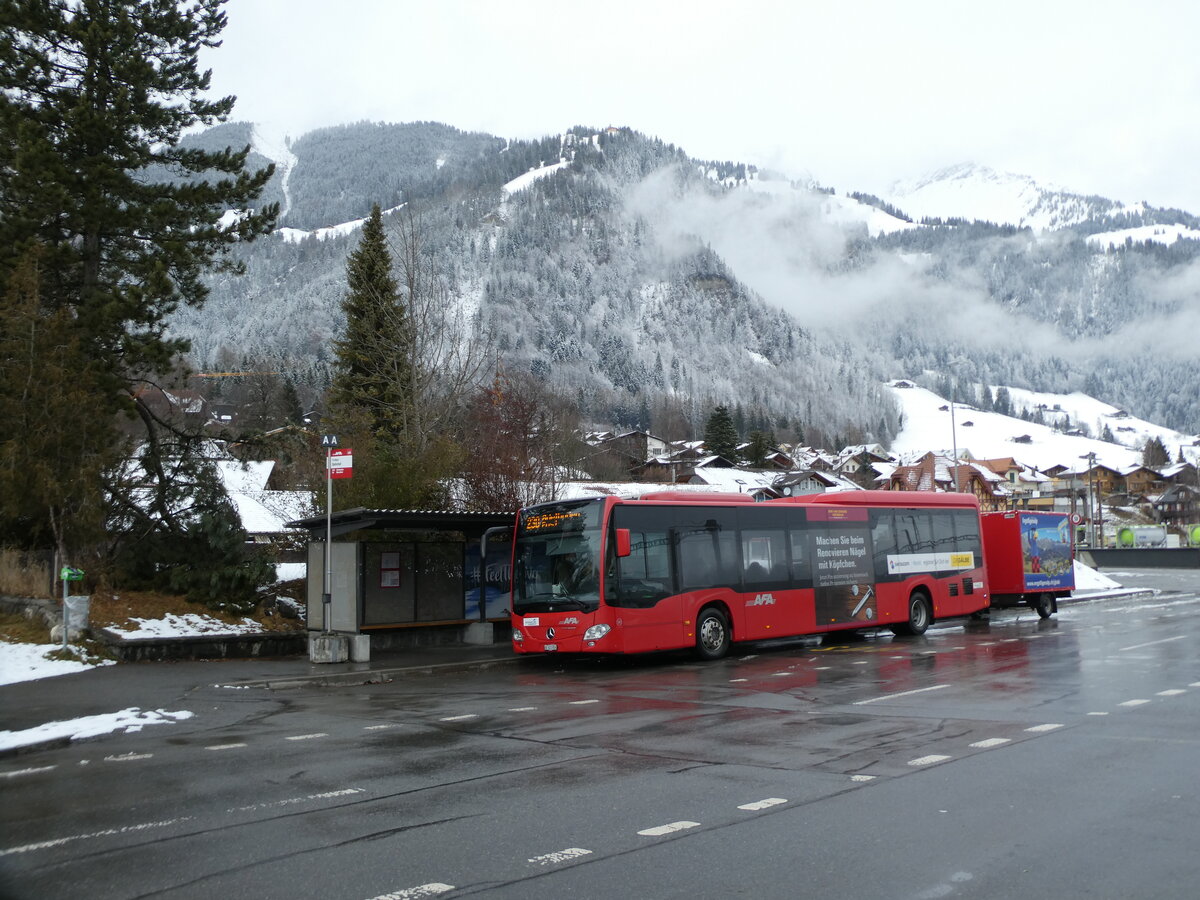 (231'961) - AFA Adelboden - Nr. 96/BE 823'926 - Mercedes am 9. Januar 2022 beim Bahnhof Frutigen