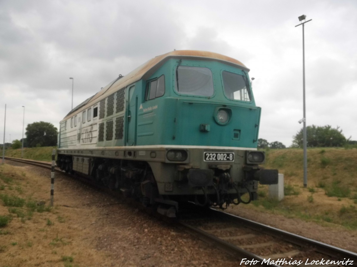 232 002 der CTHS am Saalehafen in Halle (Saale) am 18.6.15