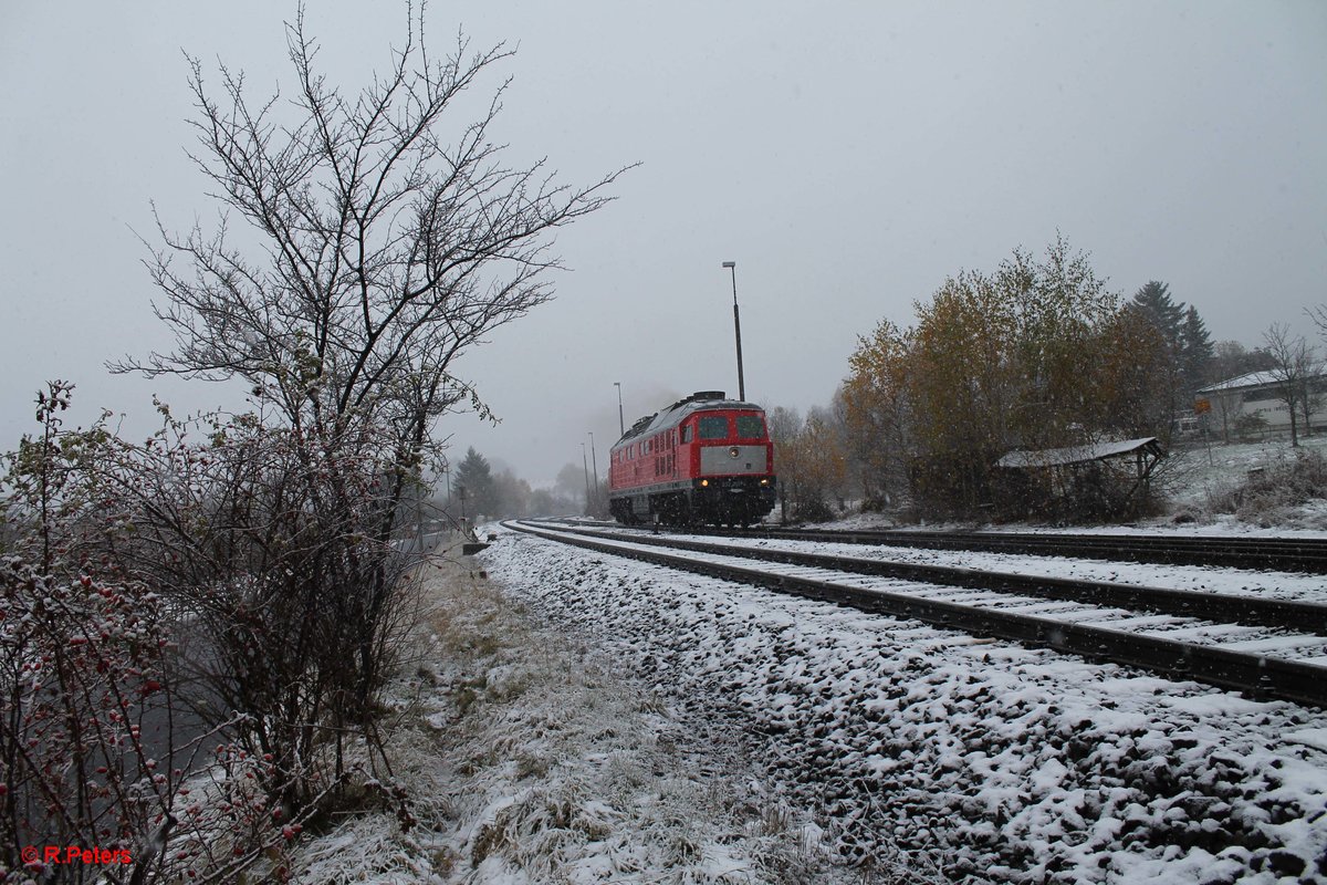 232 201-4 beim Umsetzen in Pechbrunn. 11.11.16