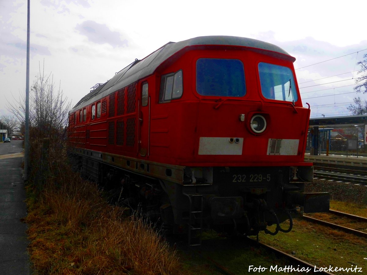 232 229 der LEG abgestellt in Delitzsh am 28.2.17