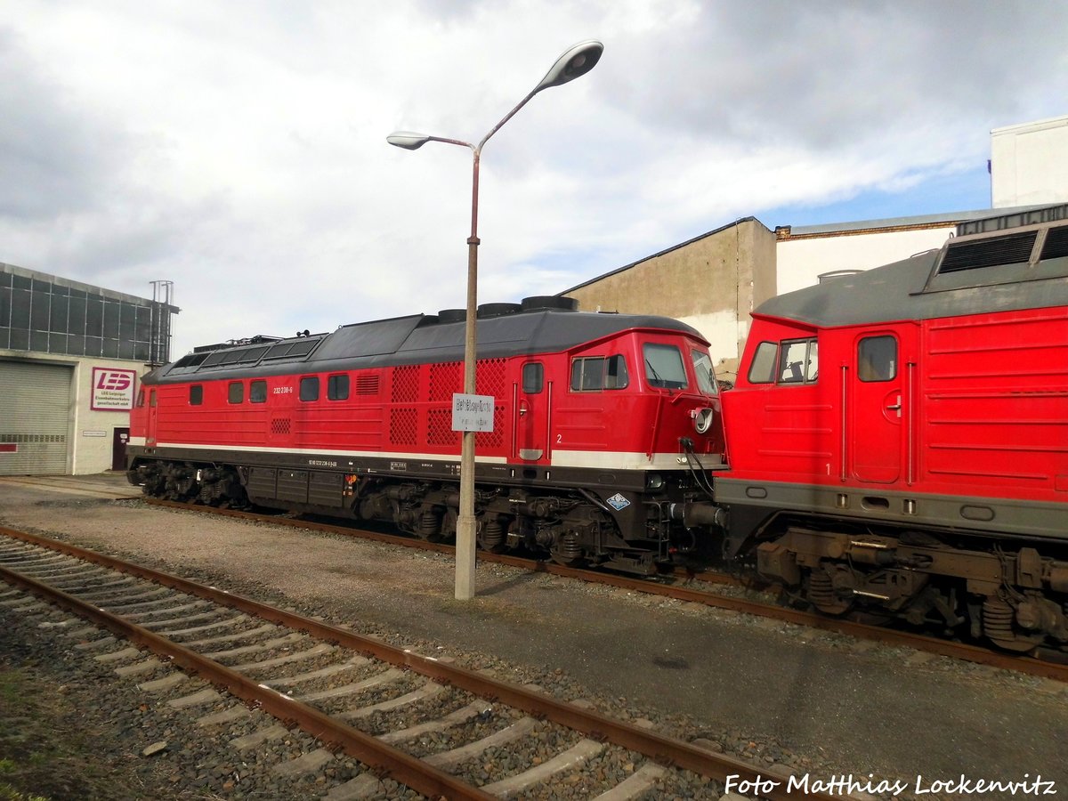 232 238 der LEG in Delitzsch am 18.3.17