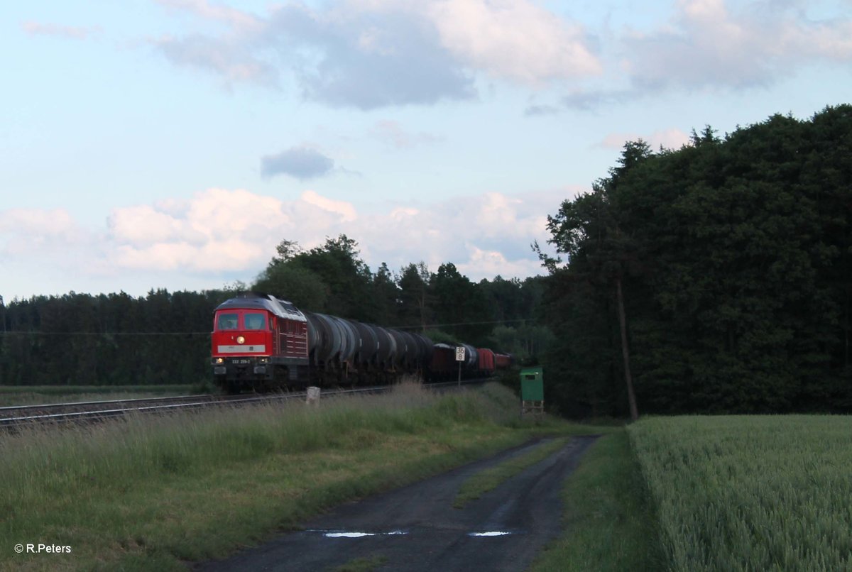 232 259-2 zieht den abendlichen 51716 NNR - LE Frankenwaldumleiter bei Oberteich. 15.06.16