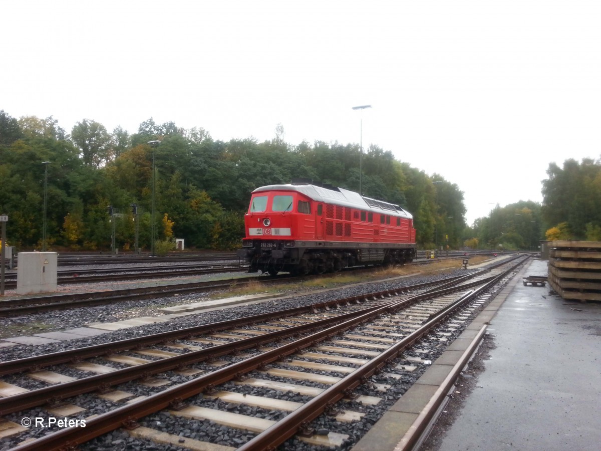 232 262-6 abgestellt in Marktredwitz. 10.10.13