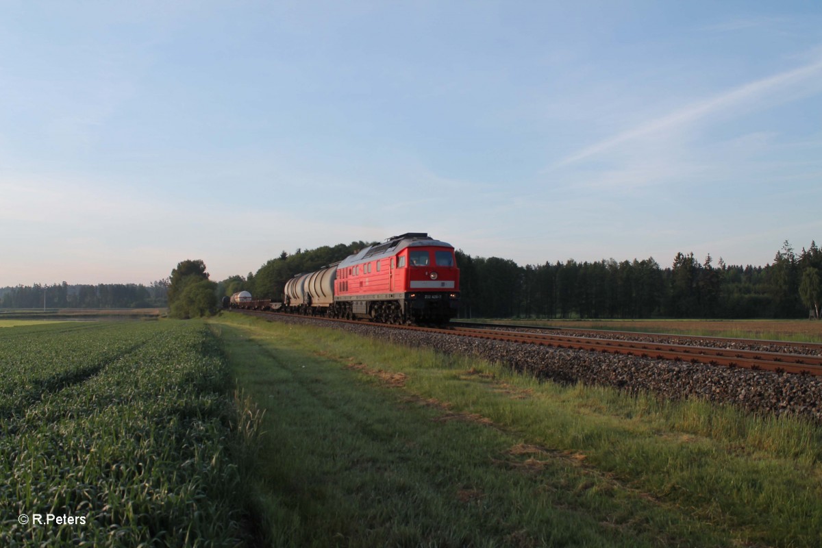 232 426 zieht bei Oberteich den 45360 Nürnberg - Cheb. 21.05.14