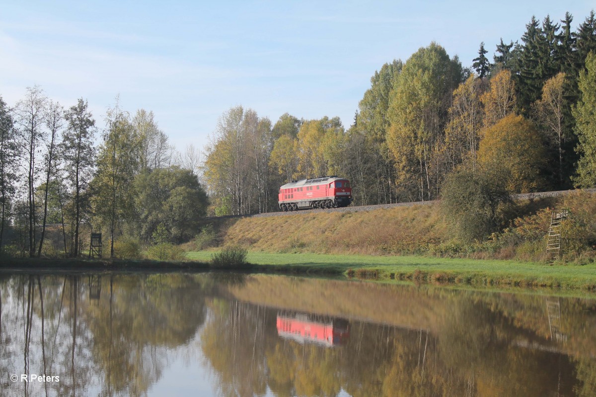 232 527 rollt Lz bei Oberteich in Richtung Marktredwitz. 24.10.14