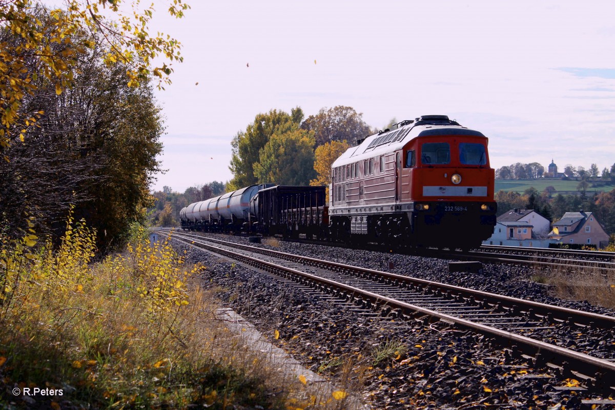 232 569-4 mit dem 45369 Nrnberg - Cheb bei Schnfeld. 22.10.13