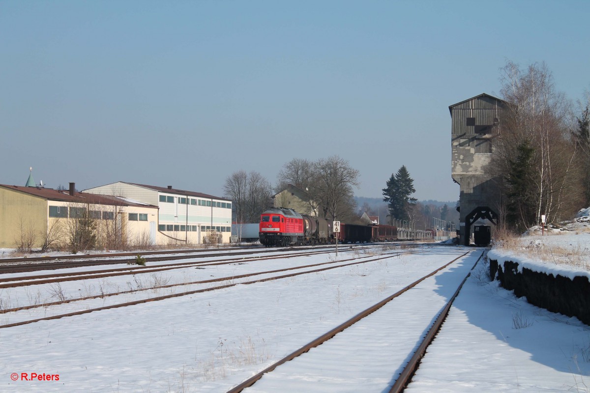 232 609-9 durchfährt Pechbrunn mit dem 45365 NNR - XTCH. 16.02.15