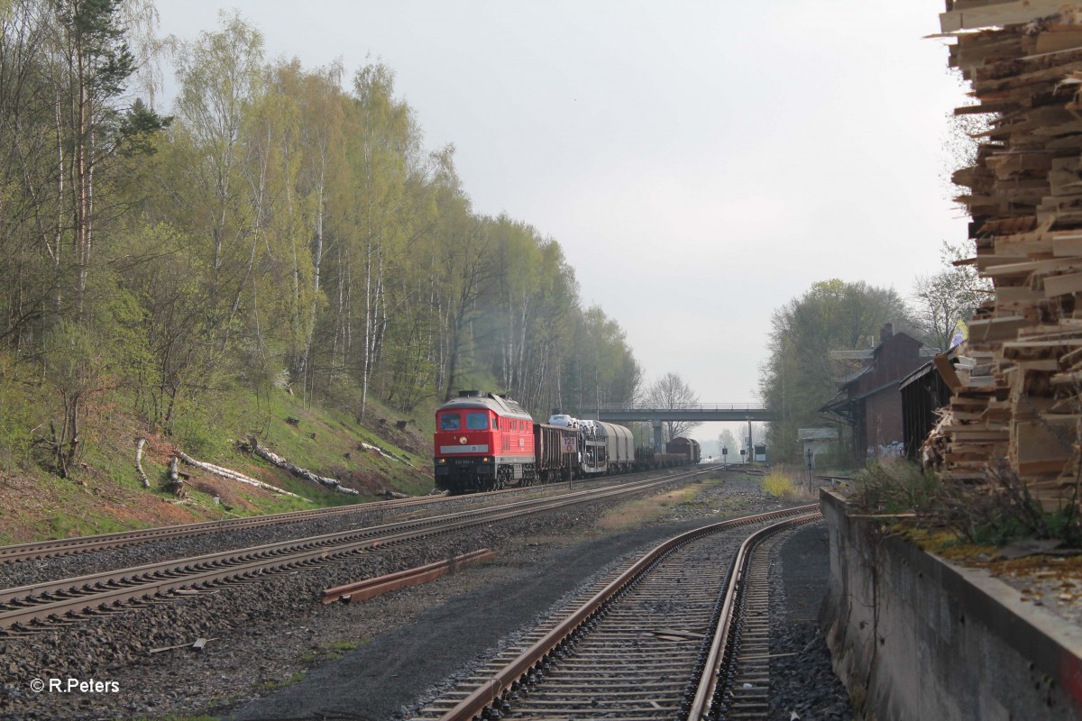 232 654-4 mit dem 51683 zwickau - Nürnberg in Waldershof. 16.04.14