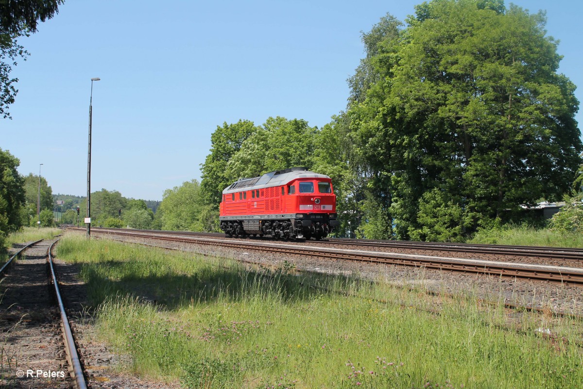 232 668-4 rollt Lz durch Pechbrunn in Richtung Weiden um ein Militärzug zu holen. 05.06.15