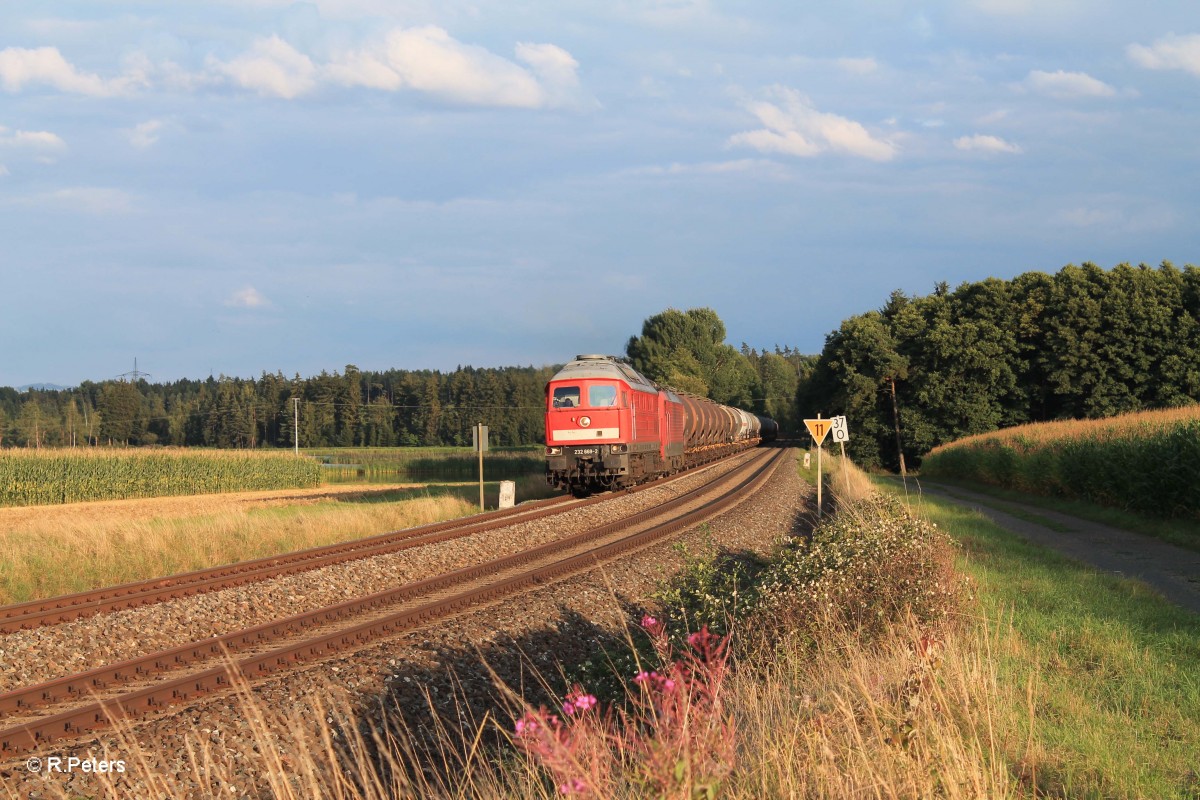 232 669-2 mit 189 019 und 51750 Nürnberg - Leipzig Engelsdorf bei Oberteich. 19.08.14