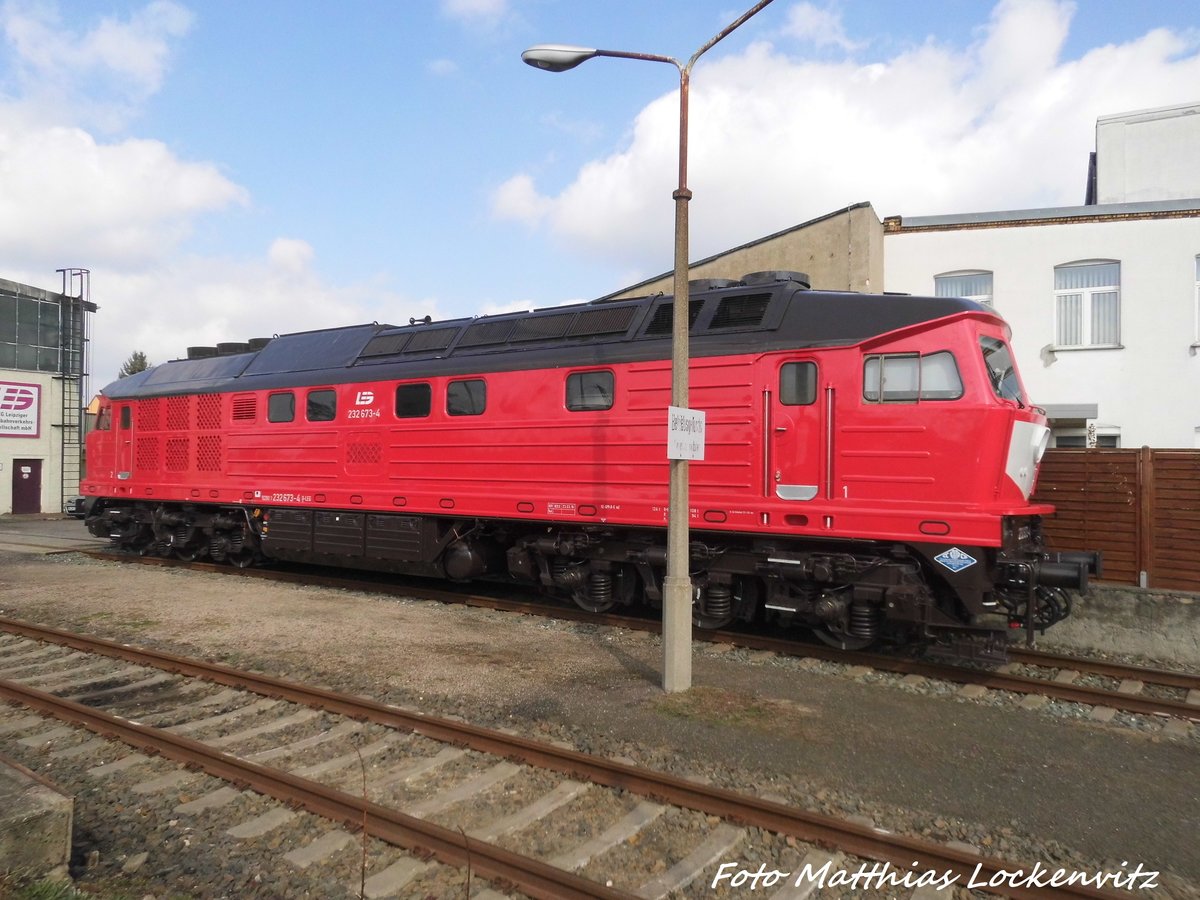 232 673 der LEG abgestellt in Delitzsch am 24.3.16