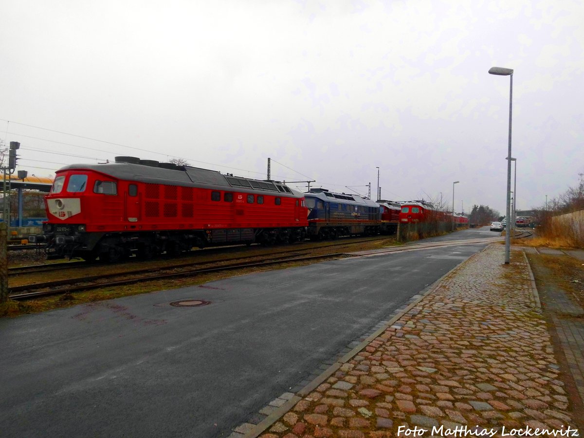 232 673 der LEG abgestellt in Delitzsch am 3.2.17