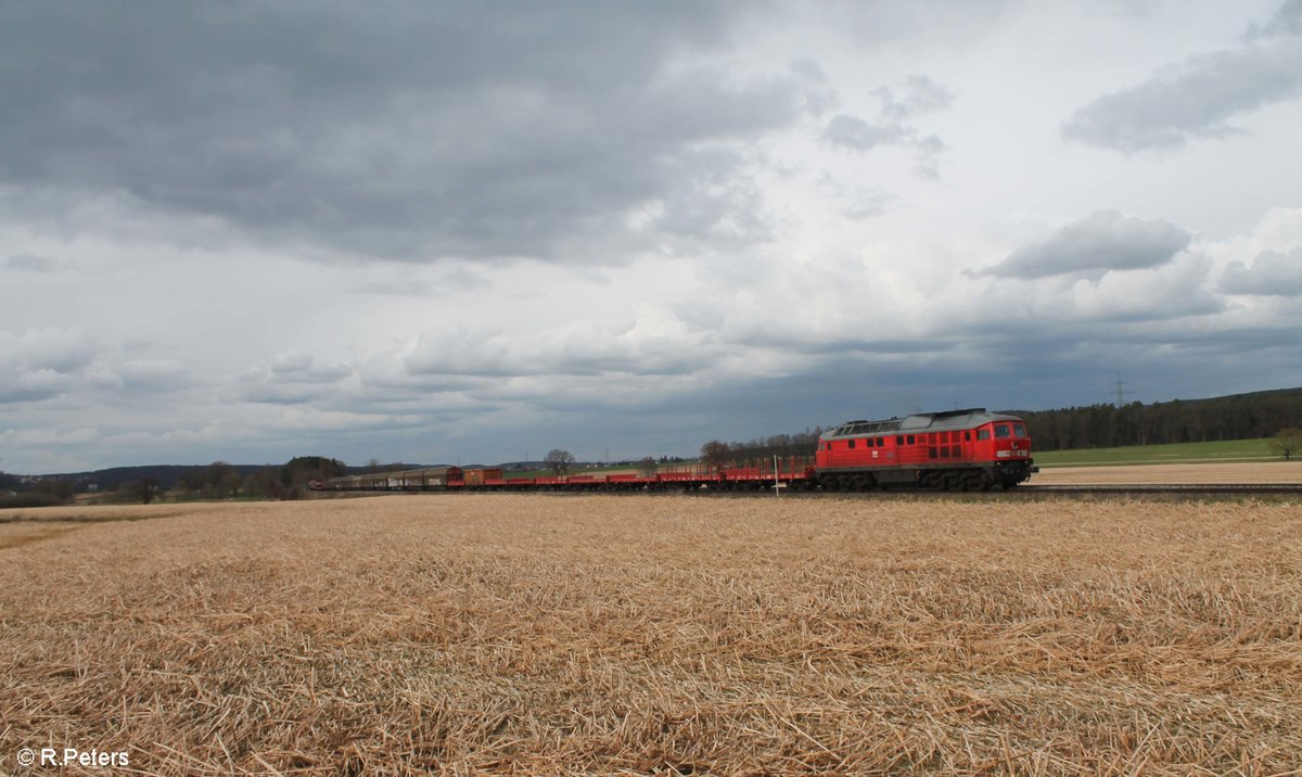 232 703 zog am 14.03.20 den EZ 51819 Rumänien Shuttel ab Schwandorf bis Regensburg wo dann eine E-Lok von Lokomotion den Zug übernahm, aufgenommen zwischen Regenstauf und Regensburg.