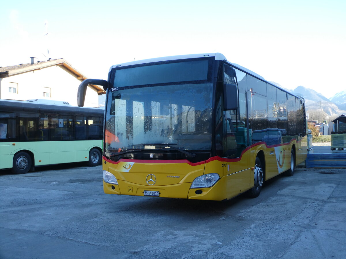 (232'314) - TPC Aigle - Nr. CP27/VS 148'210 - Mercedes am 23. Januar 2022 in Collombey, Garage