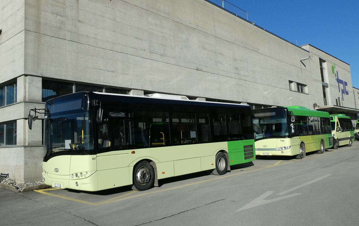 (232'346) - TPC Aigle - Nr. 687/VD 1174 - Solaris (ex Nr. CP20) am 23. Januar 2022 in Aigle, Dpt