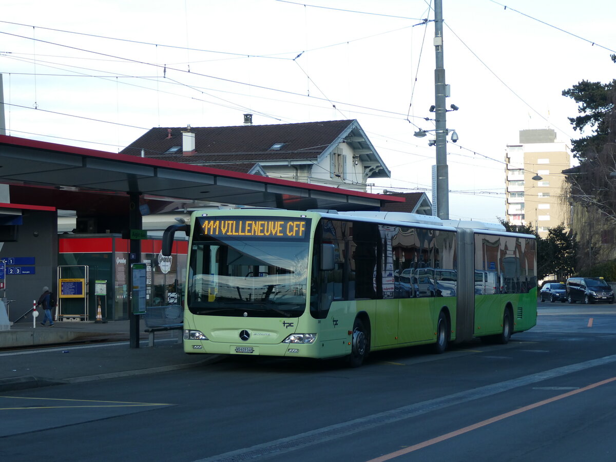 (232'431) - TPC Aigle - Nr. 305/VD 619'148 - Mercedes (ex Hrmann&Shne, D-Hamburg) am 29. Januar 2022 beim Bahnhof Aigle