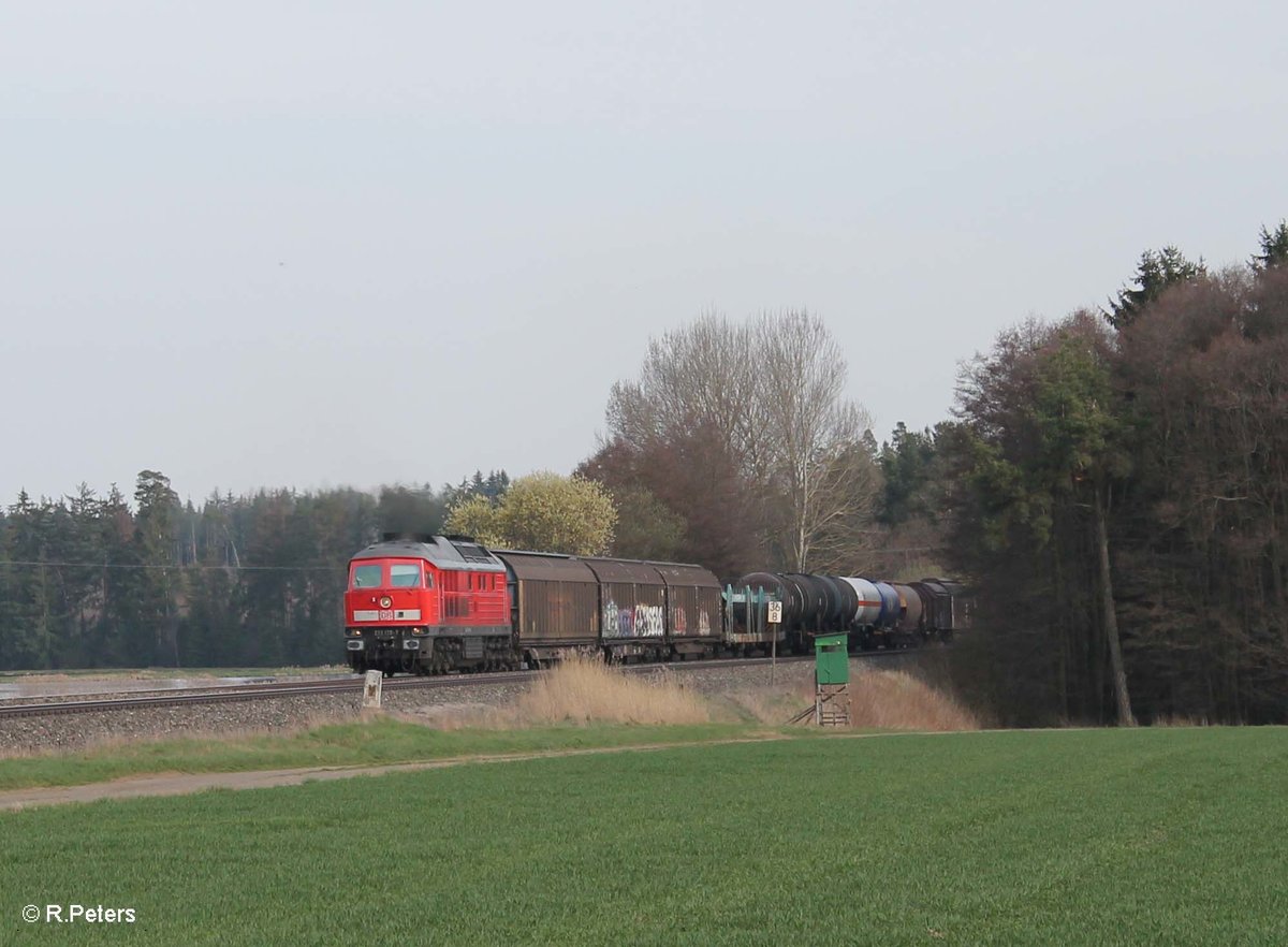 233 176-7 mit dem Frankenwald Umleiter 51724 Nürnberg - Leipzig Engelsdorf bei Oberteich. 05.04.16