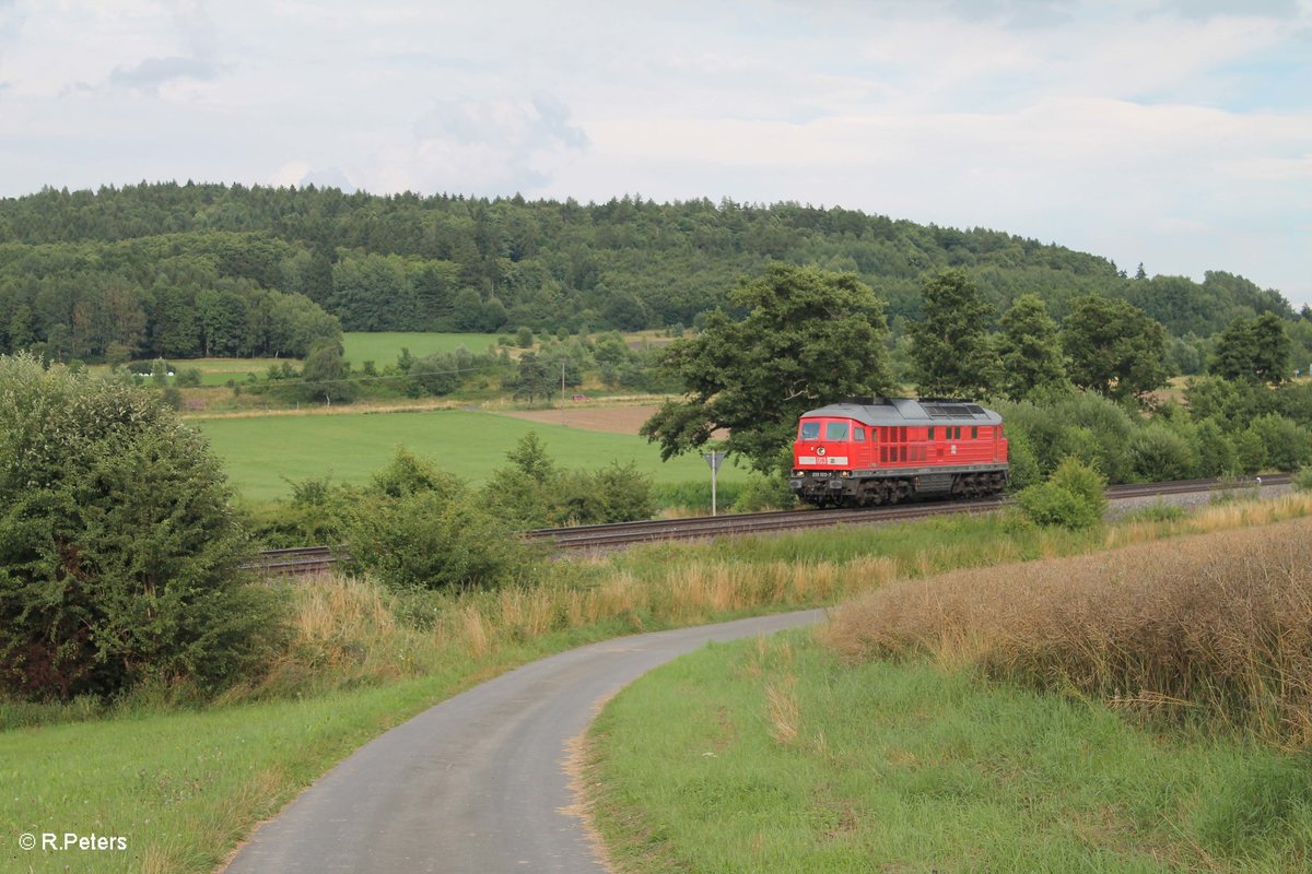 233 322-7 als Lz bei Lengenfeld. 29.07.16