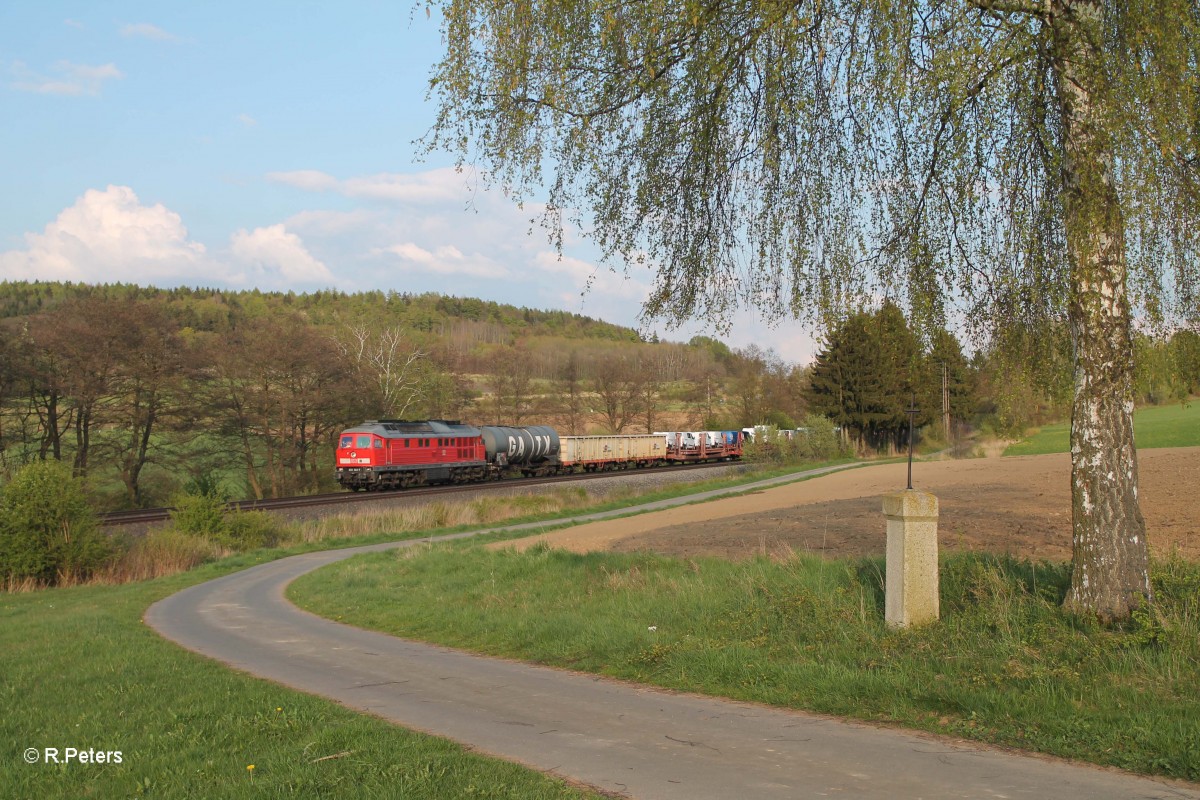 233 322-7 mit dem 51750 Frankenwald Umleiter Nürnberg - Leipzig Engelsdorf bei Lengenfeld. 23.04.14