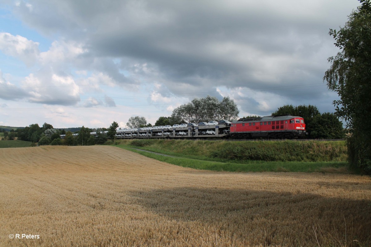 233 367-2 mit BLG Autozug bei Brand. 05.08.14