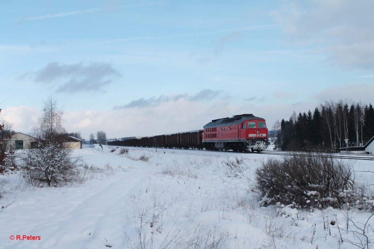 233 373-0 mit dem GM 49350 Cheb - Nürnberg - Kornwestheim kurz vor Waldershof. 03.02.15