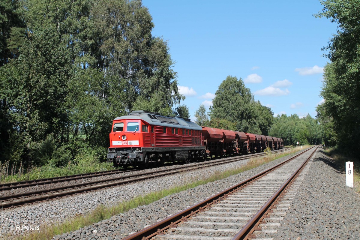 233 373-0 mit Schotterzug bei Schnfeld. 05.09.13