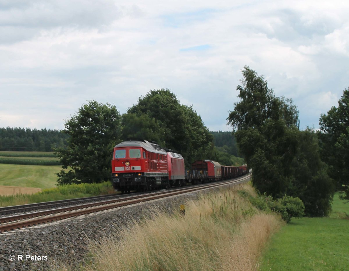 233 510 + GA 145 mit dem 51723 Nürnberg - Leipzig Engelsdorf bei Naabdemenreuth. 30.07.16