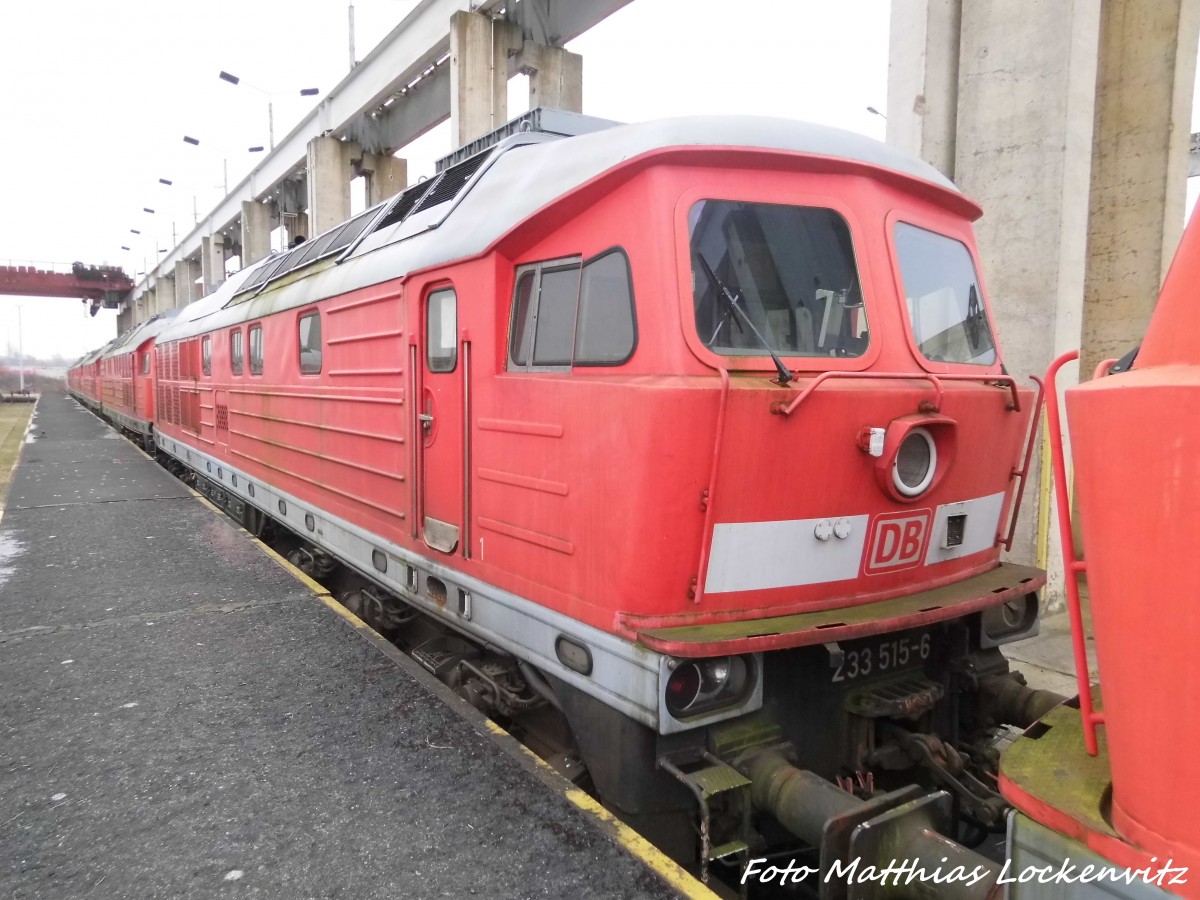 233 515 abgestellt in Mukran/Rgen am 2.1.16