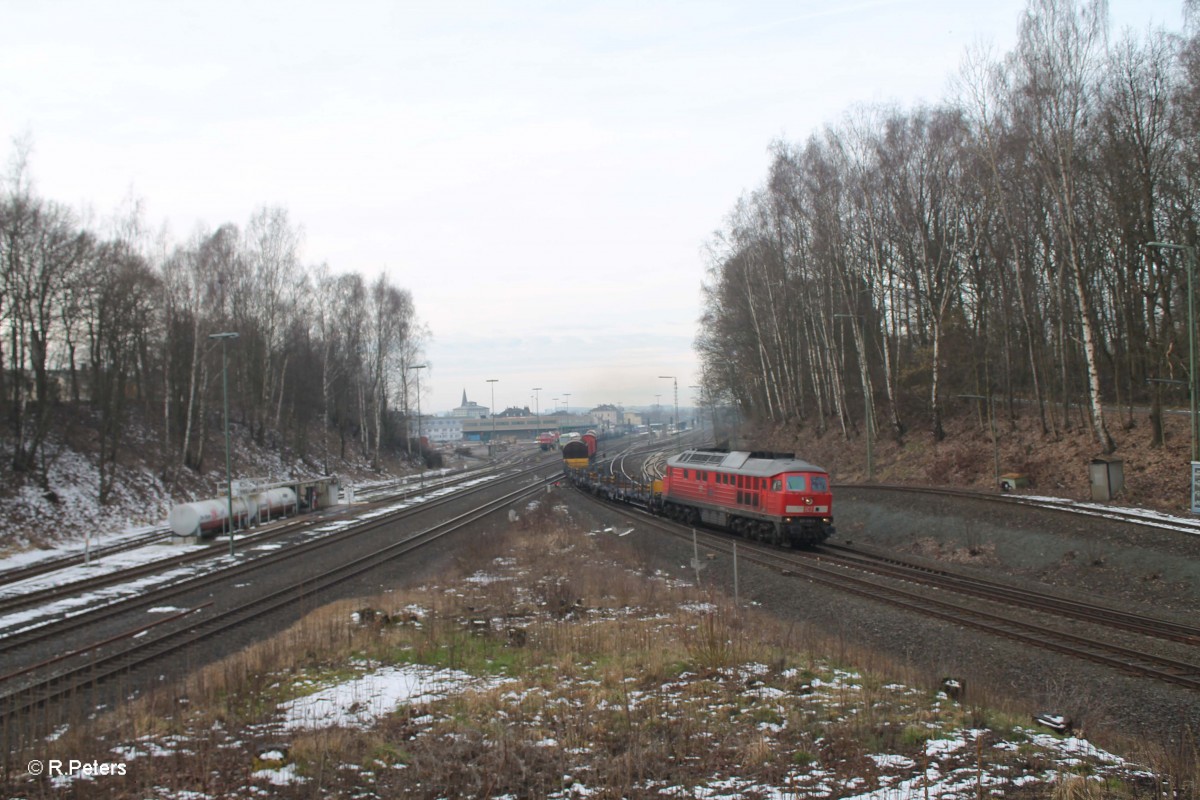 233 636-0 durchfährt Marktredwitz mit den EZ 51721 Nürnberg - Leipzig Engelsdorf Frankenwald Umleiter. 05.03.16