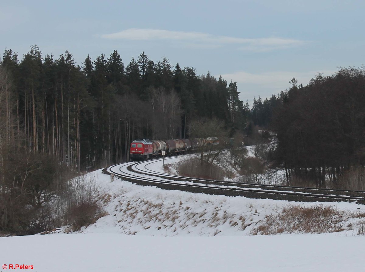 233 698 mit dem Umleiter EZ 51612 Halle - Nrnberg bei Oberteich. 22.01.21