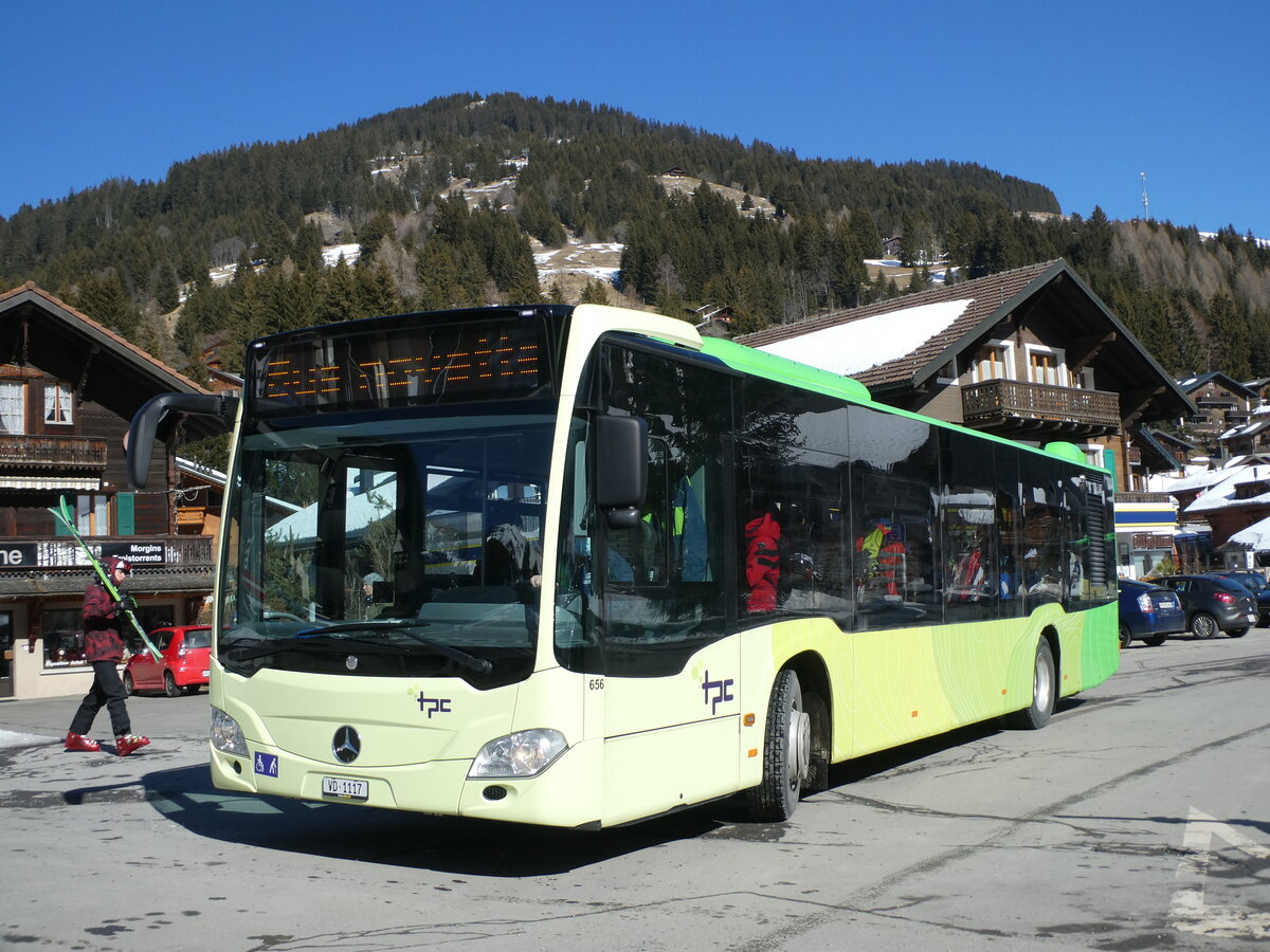 (233'184) - TPC Aigle - Nr. 656/VD 1117 - Mercedes (ex Borini, F-Combloux) am 26. Februar 2022 in Morgins, Post