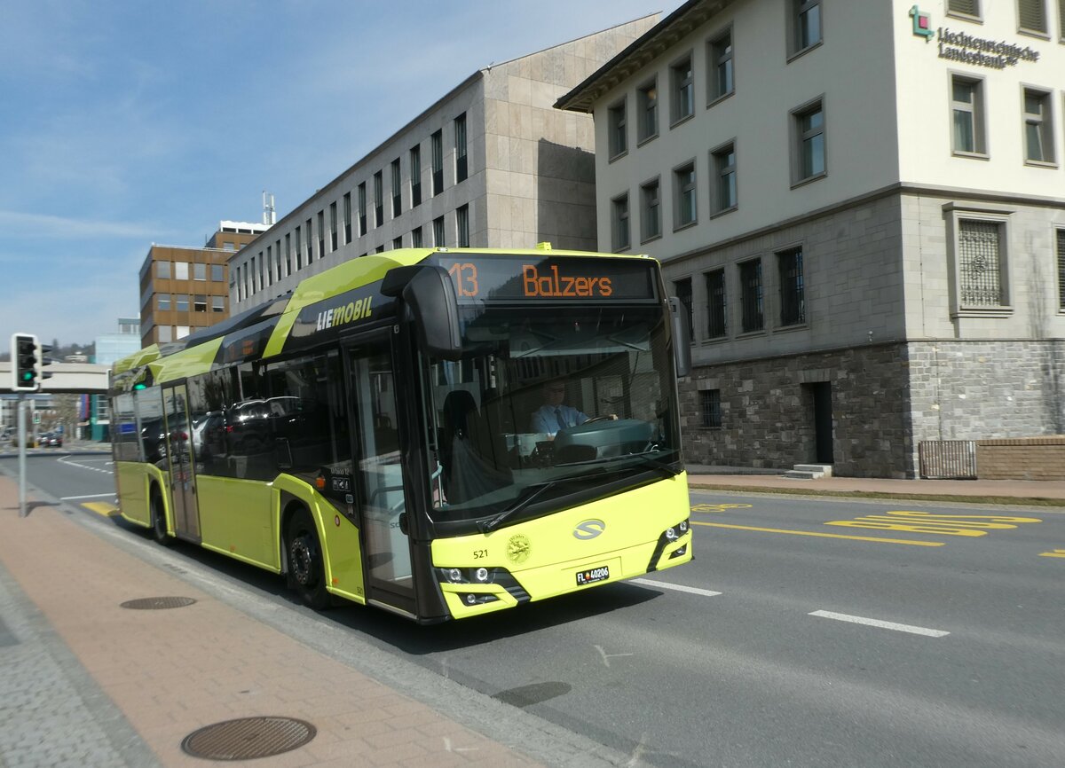 (233'545) - BOS PS Anstalt, Vaduz - Nr. 521/FL 40'206 - Solaris am 8. Mrz 2022 in Vaduz, Post