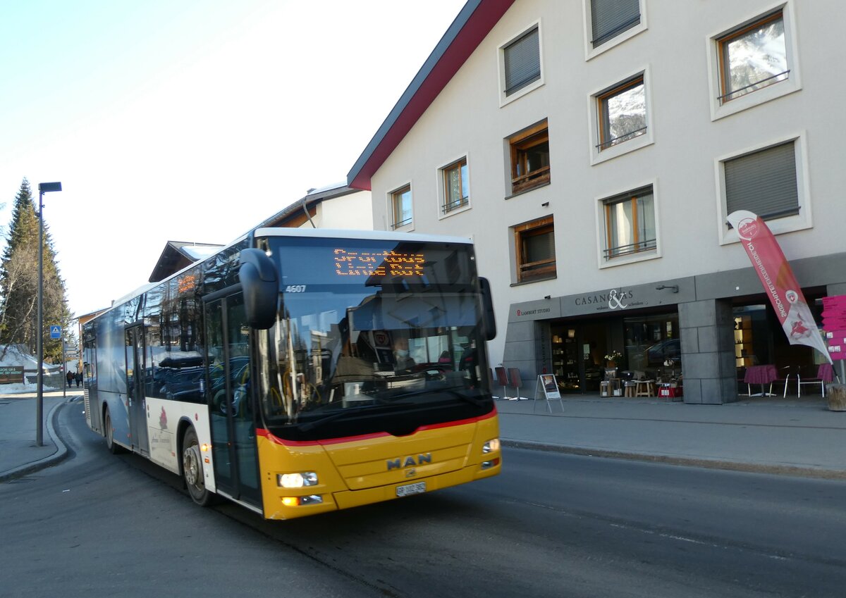 (233'617) - Bossi&Hemmi, Tiefencastel - GR 102'382 - MAN am 9. Mrz 2022 in Lenzerheide, Post